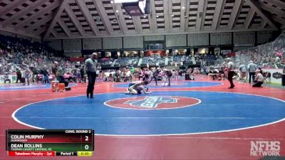 6A-138 lbs Cons. Round 2 - Dean Rollins, Thomas County Central HS vs Colin Murphy, Dunwoody