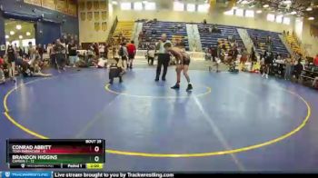120 lbs Round 7 (8 Team) - Brandon Higgins, Camden 1 vs Conrad Abbitt, Team Barracuda