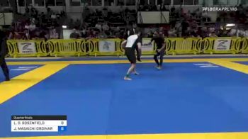 LEE D. ROSENFIELD vs JUSTIN MASAICHI ORDINARIO 2021 Pan IBJJF Jiu-Jitsu No-Gi Championship