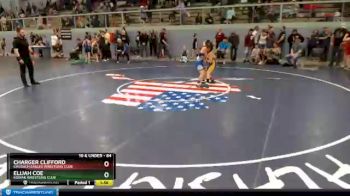 84 lbs Final - Charger Clifford, CHUGACH EAGLES WRESTLING CLUB vs Elijah Coe, KODIAK WRESTLING CLUB