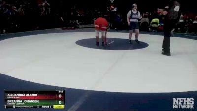 235 lbs Champ. Round 1 - ALEJANDRA ALFAR0, Denver East vs Breanna Johansen, Liberty Common
