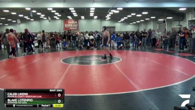 125 lbs Champ. Round 1 - Blake Lotempio, Dinwiddie Mat Rats vs Caleb Likens, Franklin County Wrestling Club