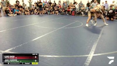 160 lbs Round 6 (8 Team) - Luke Knox, Steller Trained vs Jake Maddox, New England All Stars