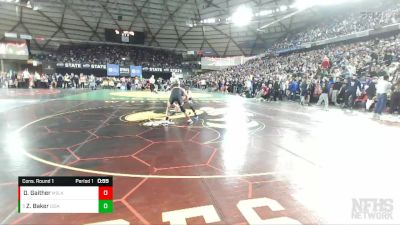 4A 120 lbs Cons. Round 1 - Zach Baker, Issaquah vs Drayden Gaither, Moses Lake