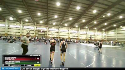 116 lbs Cons. Round 4 - Oliver Benson, Pleasant Grove vs Cash Grow, Mountain View