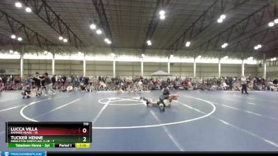 110 lbs Round 3 (4 Team) - Tucker Henne, Middleton Wrestling Club vs Lucca Villa, Hammer Heads