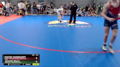 132 lbs Quarterfinal - Jackson Walls, Peninsula Wrestling Club vs Hunter Vanderhoeff, CNWC Concede Nothing Wrestling Club