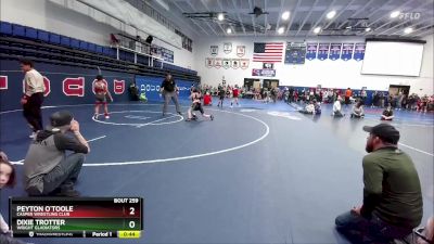 67 lbs Round 4 - Dixie Trotter, Wright Gladiators vs Peyton O`Toole, Casper Wrestling Club