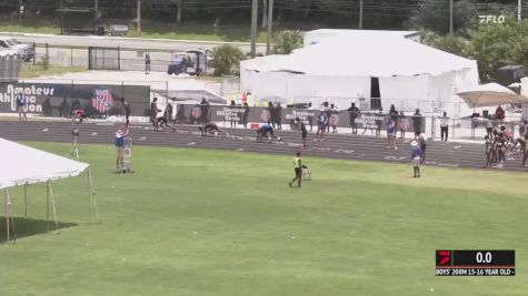 Youth Boys' 200m, Finals 1 - Age 15-16