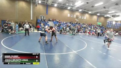 285 lbs Quarterfinal - Joshua Brunetti Jonas, Charger Wrestling Club vs Angel Florez, Mound Fort Junior High