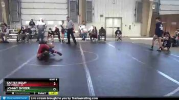 92 lbs Round 2 (8 Team) - Carter Bizup, All American vs Johnny Snyder, Warhawks Red