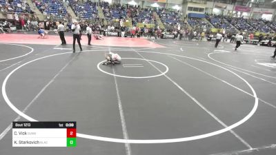 80 lbs Consi Of 8 #1 - Cody Vick, Gunnison Middle School vs Kaiden Starkovich, Black Fox Wrestling Academy