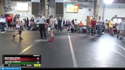 84 lbs Round 2 - Brycen Dawley, POWA vs Brayden Spera, PA Alliance White