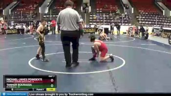 101 lbs Round 2 (4 Team) - Michael-James Poindexter, Midwest Xtreme Wrestling vs Tanner Bourassa, MI Pitbulls