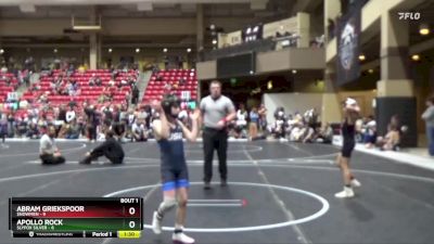 72 lbs Finals (2 Team) - Apollo Rock, SlyFox Silver vs Abram Griekspoor, $nowmen