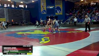 175 lbs Cons. Round 1 - Grayson Jones, Fishburne Military School vs Chaise Thompkins, Norwin