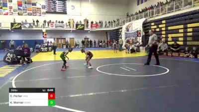 56 lbs Consi Of 8 #1 - Camden Porter, Uniontown vs Kashton Warner, Warner Elite