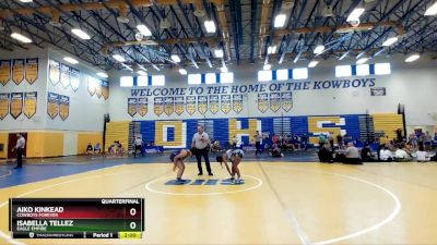 115 lbs Quarterfinal - Isabella Tellez, Eagle Empire vs Aiko Kinkead, Cowboys Forever