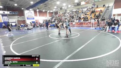 126 lbs Champ. Round 2 - Samuel Soto, Barstow vs Andrew Garcia, Hillcrest