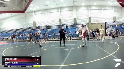 160 lbs Cons. Round 6 - Jack Conley, MI vs Tyson Clear, OH