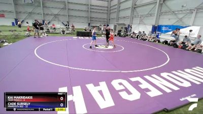 94 lbs Placement Matches (16 Team) - Kai Makridakis, Team Texas A vs Cade Sursely, Minnesota Red