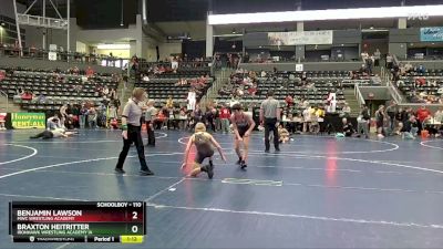 110 lbs Cons. Round 2 - Benjamin Lawson, MWC Wrestling Academy vs Braxton Heitritter, Ironhawk Wrestling Academy IA