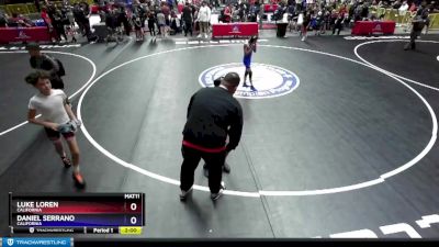 83 lbs Quarterfinal - Luke Loren, California vs Daniel Serrano, California