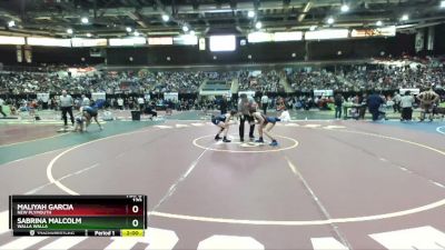 120 lbs Champ. Round 2 - Sabrina Malcolm, Walla Walla vs Maliyah Garcia, New Plymouth