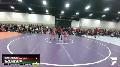 77-80 lbs Round 1 - Grace Windom, Silverback Wrestling Forth Worth vs Rylan Van Winkle, Amped Wrestling Club