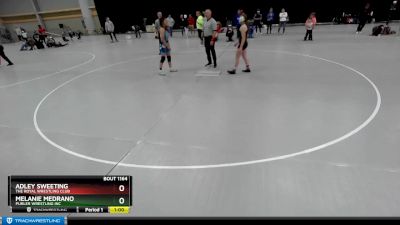 115 lbs Cons. Semi - Adley Sweeting, The Royal Wrestling Club vs Melanie Medrano, Purler Wrestling Inc