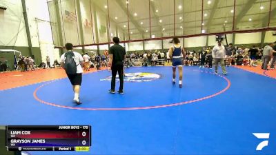 175 lbs Cons. Round 1 - Liam Cox, WA vs Grayson James, WA