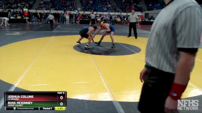 4A-138 lbs Quarterfinal - Joshua Collins, La Grande vs Ross McKinney, Crook County