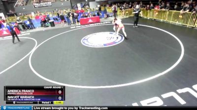 100 lbs Champ. Round 1 - America Franco, Premier Wrestling Club vs Navjot Waraich, Tri Valley Elite Wrestling Club