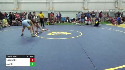 E-153 lbs Consi Of 16 #1 - Tyson Wolcott, TN vs Jayden Jett, IN