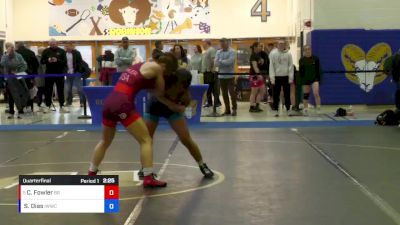 50 lbs Quarterfinal - Charlotte Fowler, Boilermaker RTC vs Sterling Dias, Iowa Womens Wrestling Club