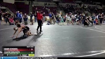 67 lbs Cons. Round 2 - Cooper Keglovits, Chatfield Wrestling Club vs Asher Symonds, Chatfield Wrestling Club