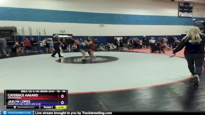 96 lbs Round 3 - Caydence Aagard, 208 Badgers vs Jazlyn Lopez, Mountain Man Wrestling Club