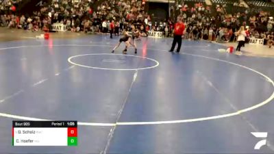 74 lbs Quarterfinal - Dublin Scholz, Bennett Wrestling Club vs Cason Hoefer, Neligh-Oakdale