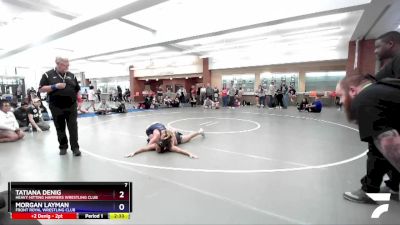 132 lbs 3rd Place Match - Morgan Layman, Front Royal Wrestling Club vs Tatiana Denig, Heavy Hitting Hammers Wrestling Club