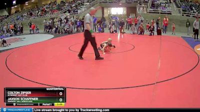 43 lbs Quarterfinal - Colton Zipser, Hi Desert Mat Club vs Jaxson Schaffner, Whiskey Hill Wrestling