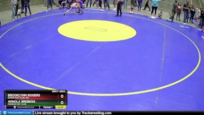 70 lbs Cons. Round 2 - Brooklynn Rogers, Banks Mat Club, Inc vs Winola Brisbois, Madras Mat Club