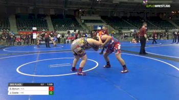 285 lbs 3rd place - Delsin Bynum, Inola Youth Wrestling vs Joseph Castle, --None--