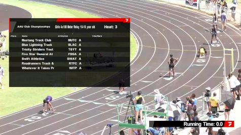 Youth Girls' 4x100m Relay, Semi-Finals 3 - Age 15-16