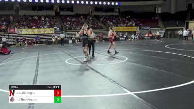 157 lbs Consi Of 16 #2 - Ian Darling, Northeastern vs Jake Gooding, Ohio State WC