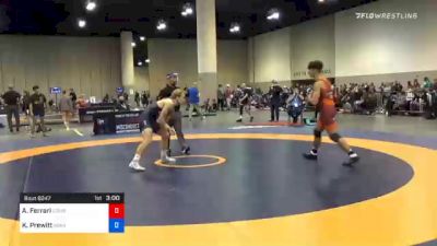 65 kg Prelims - Anthony Ferrari, Cowboy Wrestling Club vs Kyle Prewitt, Arkansas RTC