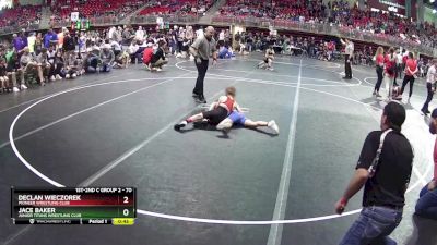 70 lbs Cons. Round 2 - Declan Wieczorek, Pioneer Wrestling Club vs Jace Baker, Junior Titans Wrestling Club