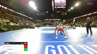 126 lbs Round Of 64 - Anthony Cruz, Folsom vs Nikade Zinkin, Clovis