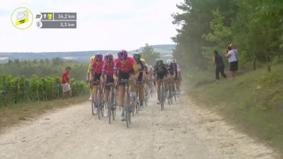 Stage 3 Winner Cecilie Uttrup Bike Switch With Teammate During Stage 4 Of The Tour De France Femmes