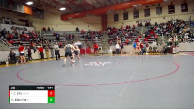 285 lbs Quarterfinal - Cawood Ellis, Boonville vs Hunter Elderkin, Mt. Vernon