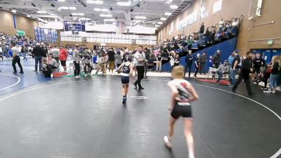 76 lbs Quarterfinal - Trey Whiting, Uintah Jr High Wrestling vs Luke Mosher, Ridgeline